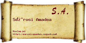 Sárosi Amadea névjegykártya