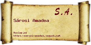 Sárosi Amadea névjegykártya